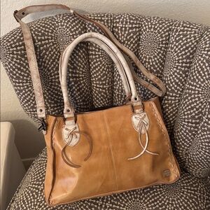 Bed Stu Rockababy Leather Cashew Rustic Nectar Lux Satchel Bag